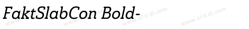 FaktSlabCon Bold字体转换